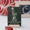 green affirmation card pregnant woman
