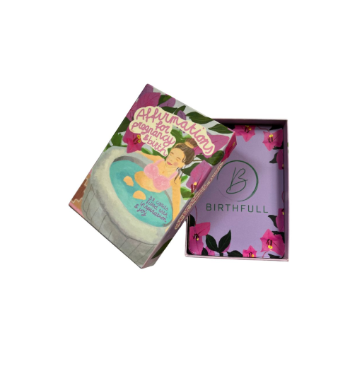 box for affirmation cards set pregnancy and birth